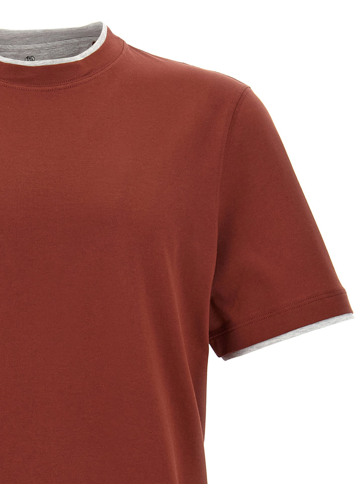 Layered T-Shirt Red