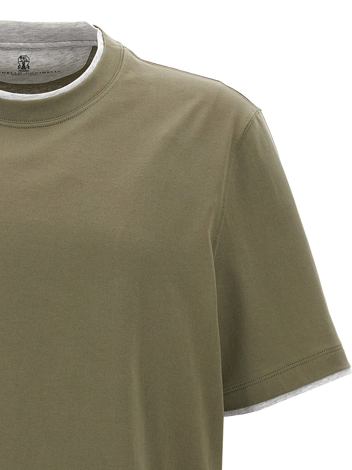 Layered T-Shirt Green