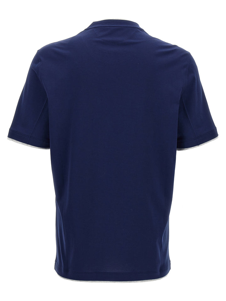 Layered T-Shirt Blue