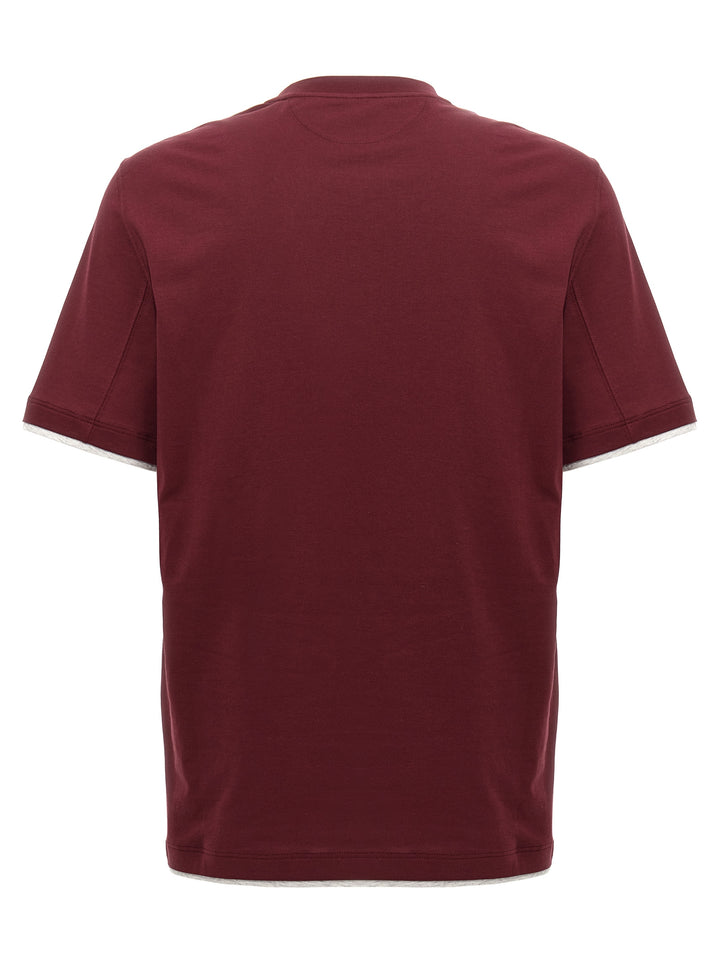 Layered T-Shirt Bordeaux