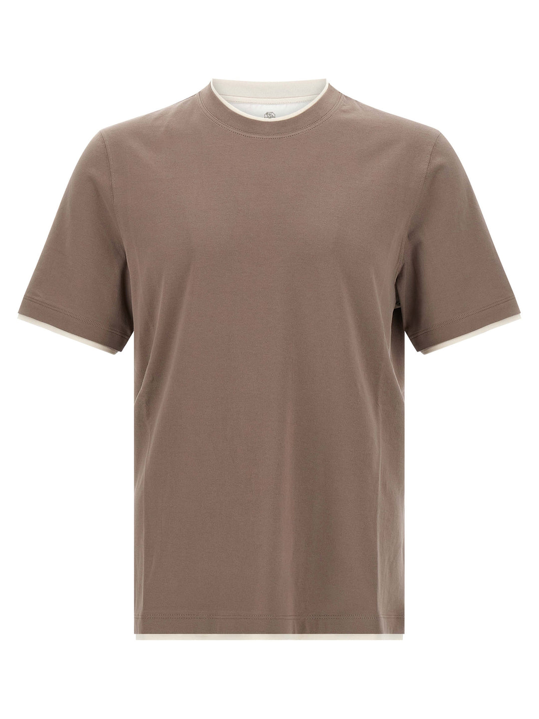 Brunello Cucinelli Double Layer T-shirt - Beige | 03f41f997714d40af9edfc149e9b1061054ba690
