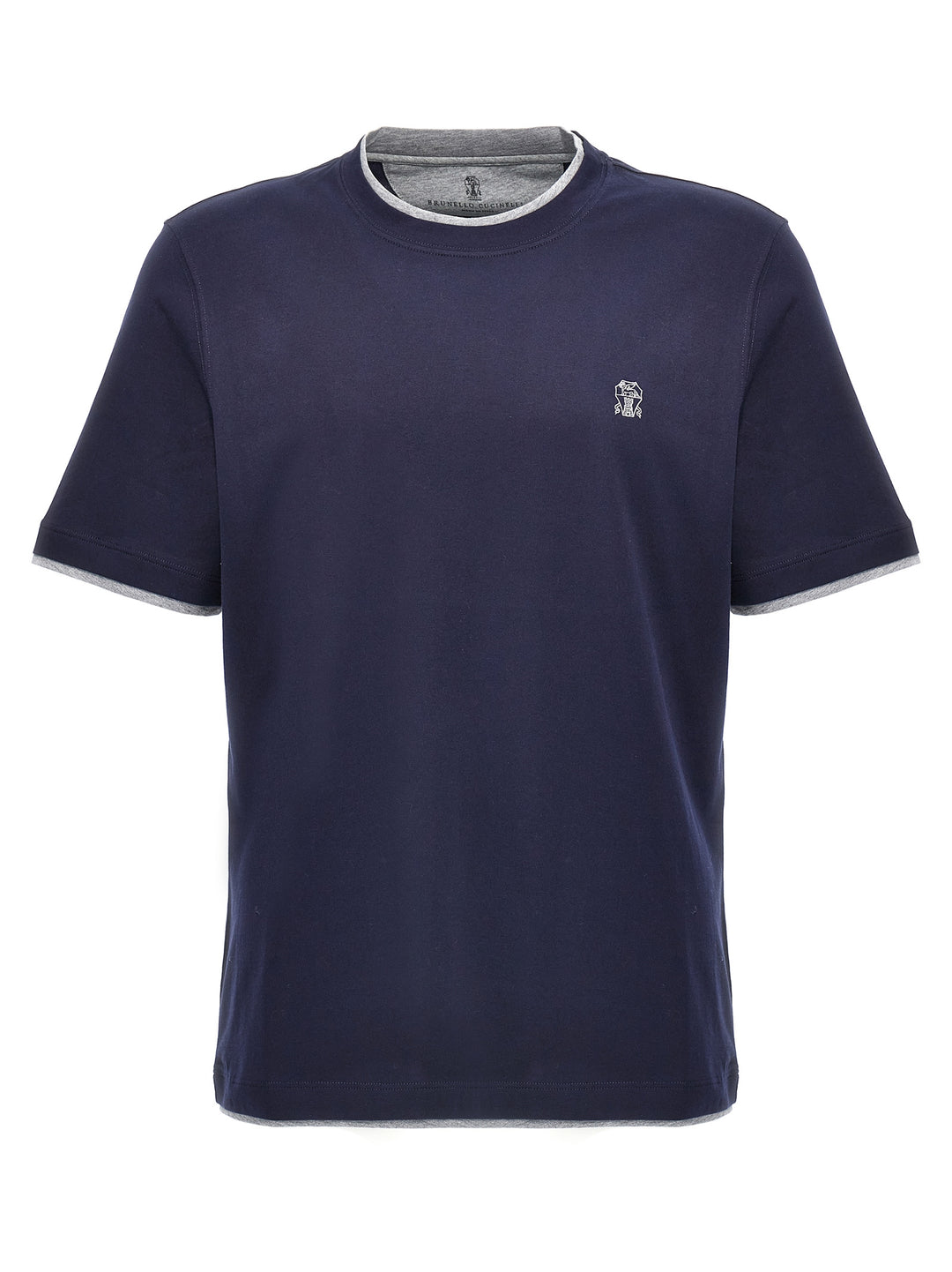 Logo Layered T-Shirt Blue