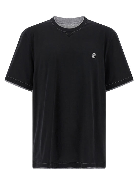 Double Layer T-Shirt Black