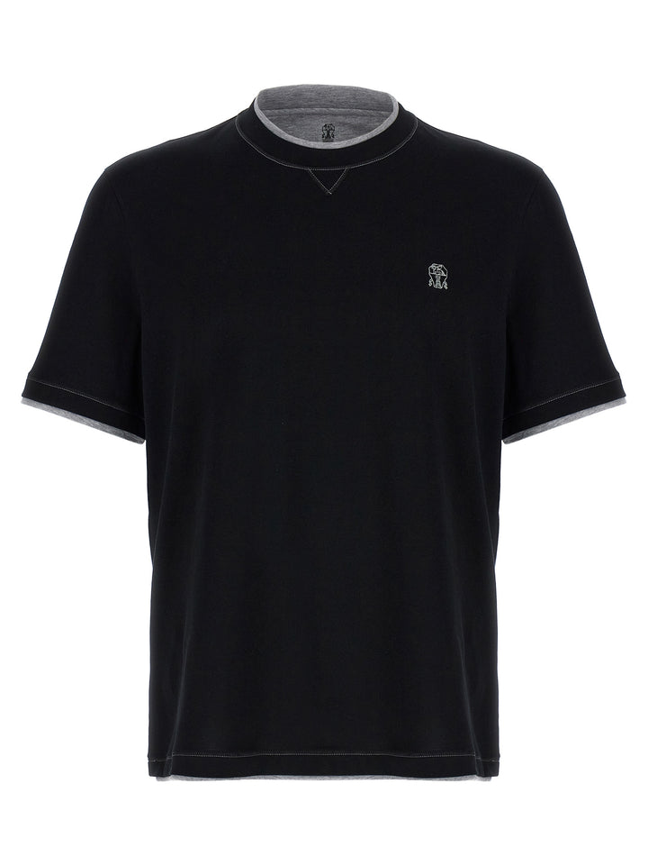 Layered T-Shirt Black