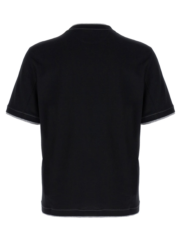 Layered T-Shirt Black