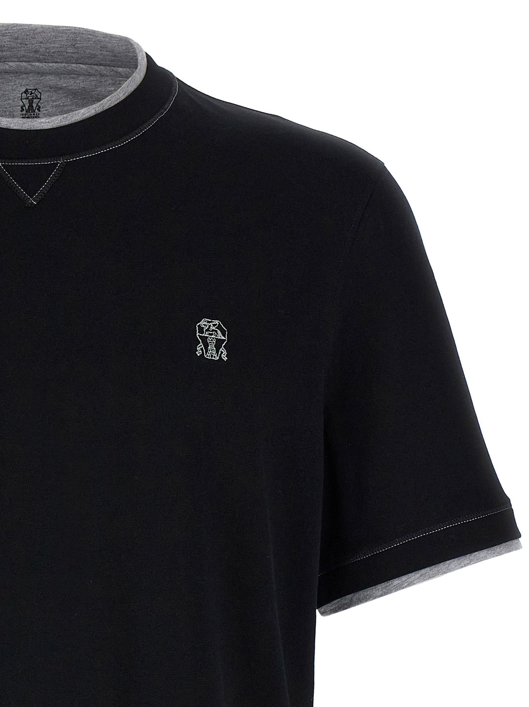 Layered T-Shirt Black