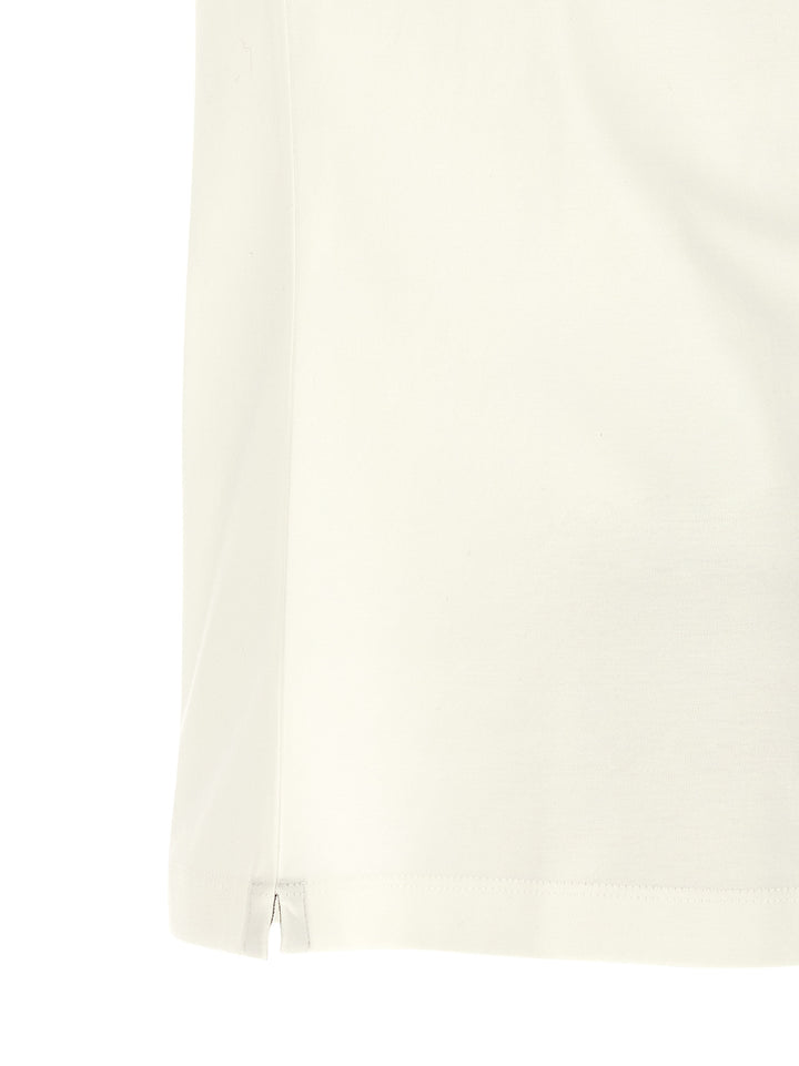 Brunello Cucinelli Logo Print T-shirt - White | 1a4fe6ba38a5e1b74ccbb2ac86fee425f2c1e2bd