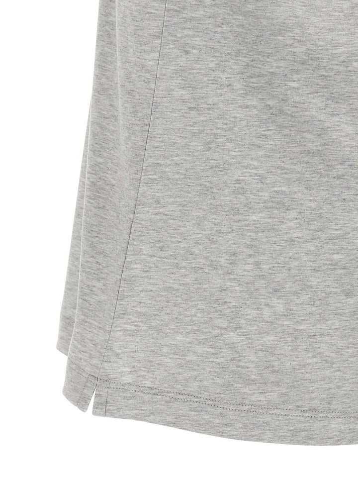 Brunello Cucinelli Logo Print T-shirt - Gray | cf37c8d931fed190388eead199759d3cd81a01dd