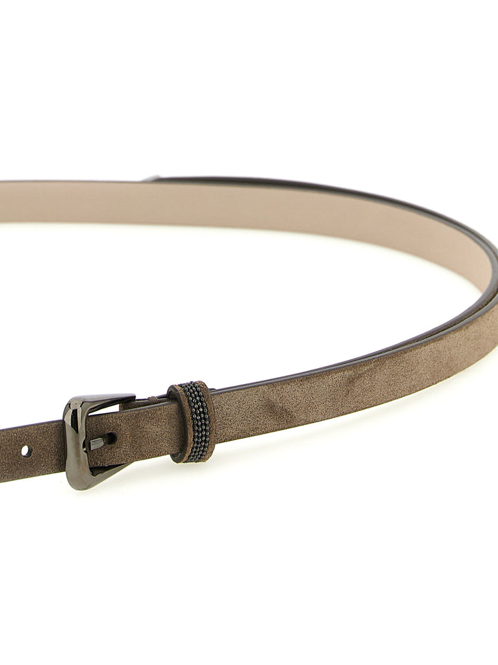 Brunello Cucinelli Shiny Loop Belts - Brown | dbf3d1b6dd61490446be4ceed788fbb678f893bf