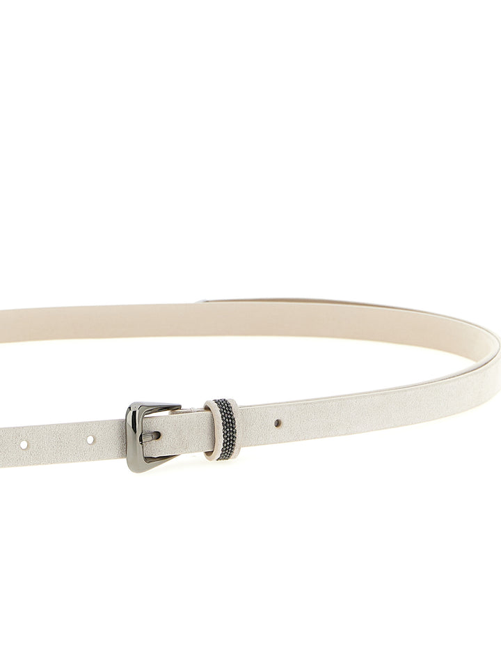 Brunello Cucinelli Monile Suede Belt Belts - Beige | 9dad3e41af0d3d2bbc4d9b40072ac686ad3c0937