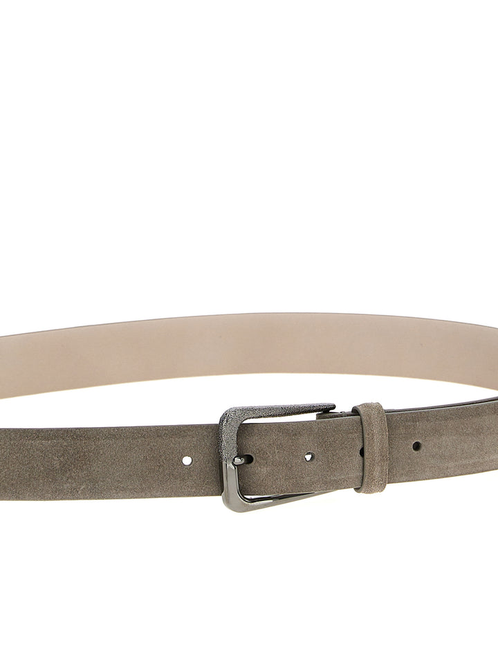 Suede Belt Belts Gray