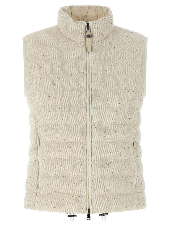 Brunello Cucinelli Dazzling Gilet - Beige | 2550c0e8d427fdc545e0cbec7dd32fad01abe3e6