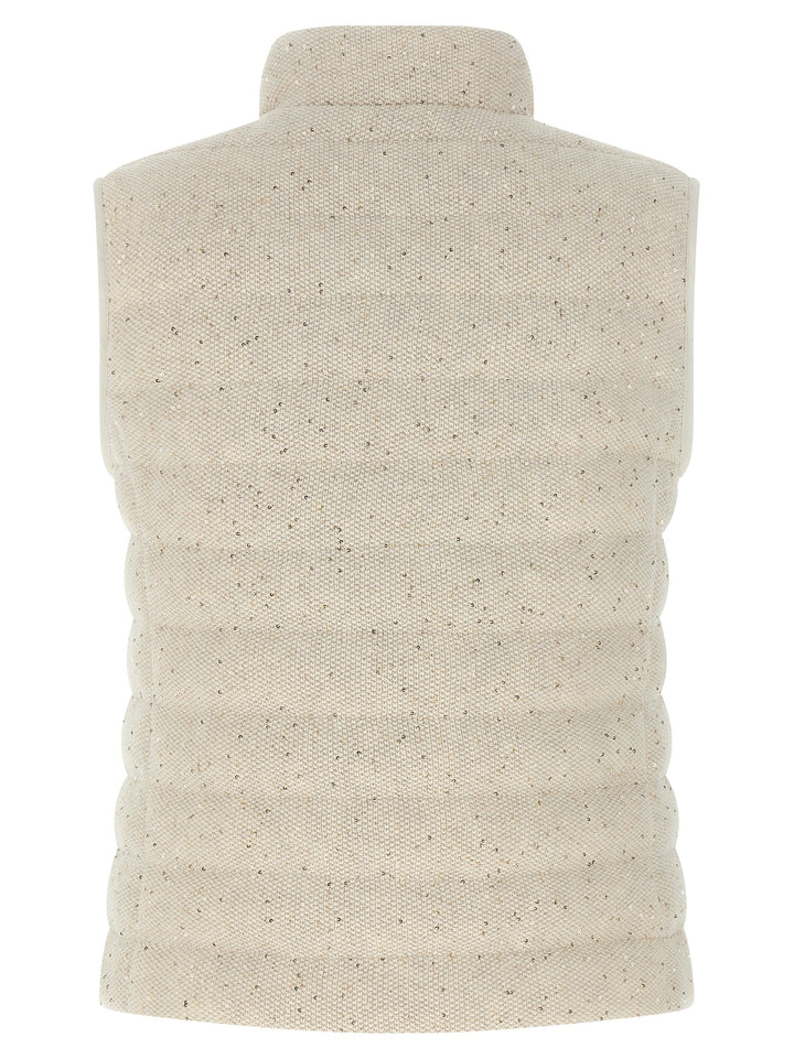 Brunello Cucinelli Dazzling Gilet - Beige | 01944db0214353053e7062c28732c7f85bbb0b9c