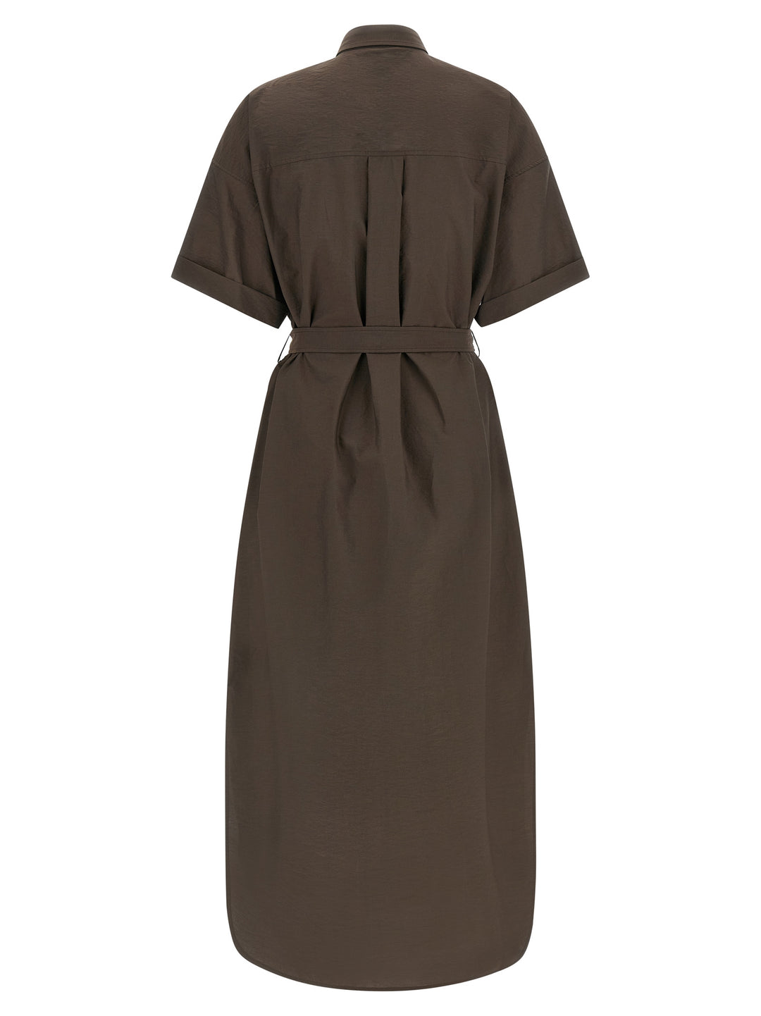 Brunello Cucinelli Dazzling Seabed Embroidery Dresses - Brown | 3652b4ed6ed21cecc4641d4c76727e7e905a936d