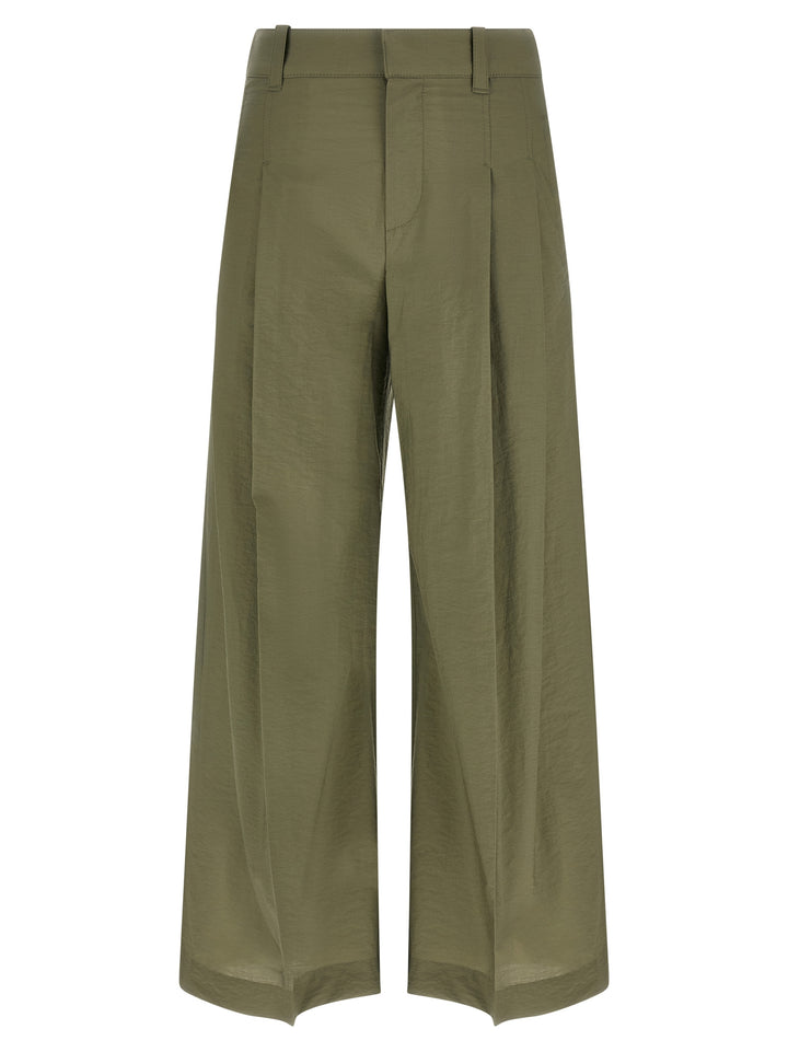 Brunello Cucinelli Double Pinch Pants - Green | b1812d32d2c910683e61d30fe7a02d7c766d5970