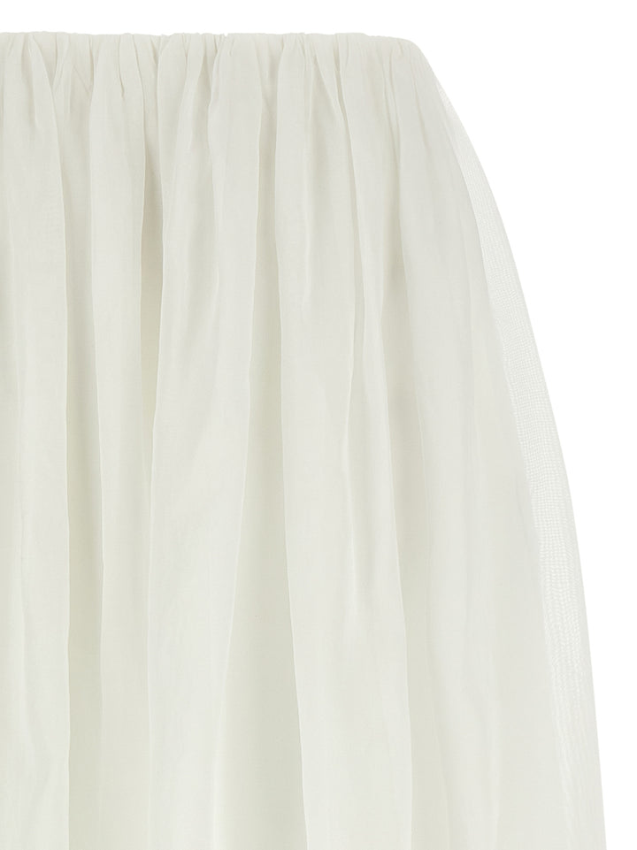 Brunello Cucinelli Multi-Layer Skirt Skirts - White | 35d1315288be6b90a0f31623251c0e23f961f015