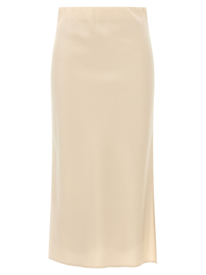 Brunello Cucinelli Pencil Fluid Skirts - Beige | 93edfcde0df6e4c059f20f0bb32726c06633f31f