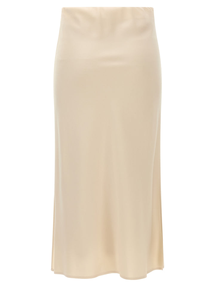 Brunello Cucinelli Pencil Fluid Skirts - Beige | 7cc1b8f7d534963abeef403a963e2d93e9087a51