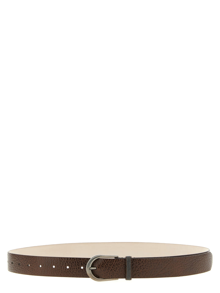 Brunello Cucinelli Glossy Belts - Brown | 64d43a386b83870fb9f4594d02261ec6454abebc