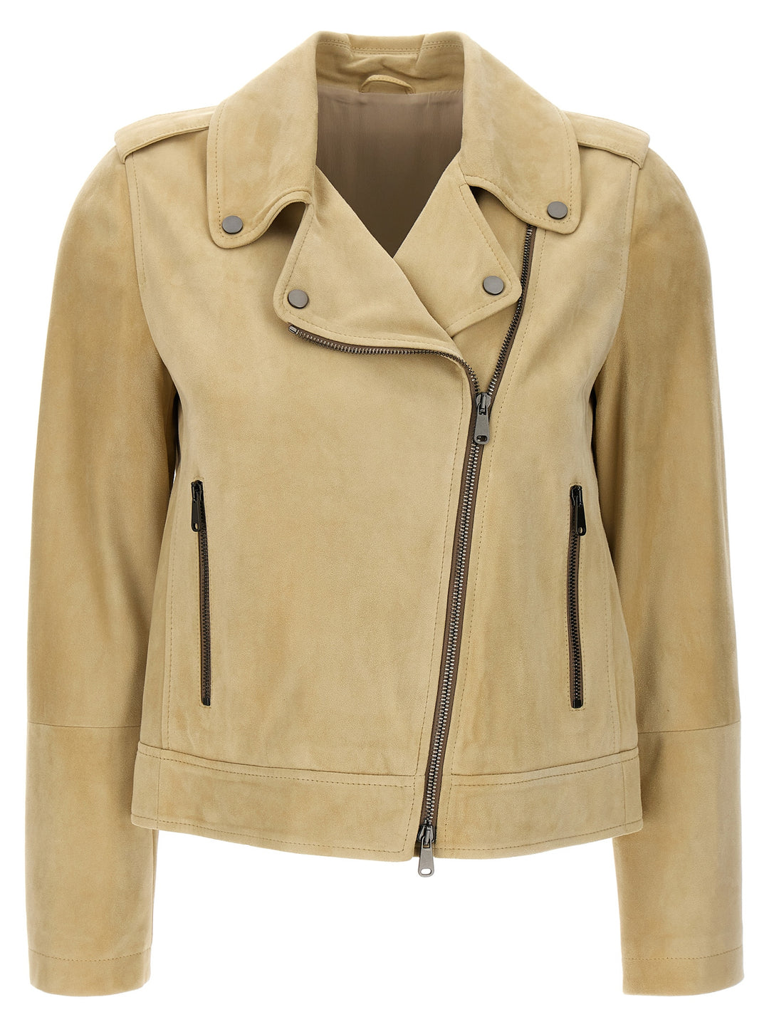 Suede Jacket Casual Jackets, Parka Beige