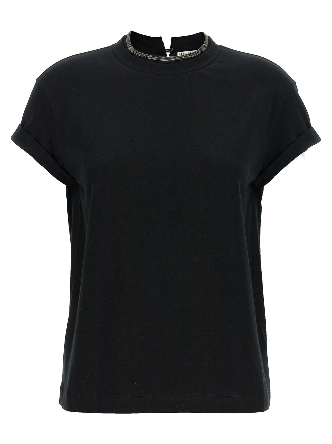 Brunello Cucinelli Monile Crew-Neck T-shirt - Black | c40a5466f6dcced714eed43e43db461241de43e3
