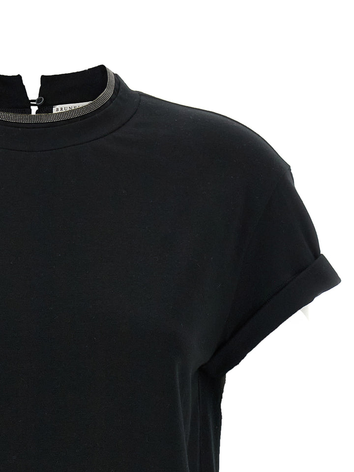 Brunello Cucinelli Monile Crew-Neck T-shirt - Black | b915d75a4e7896990df5d6a3a9ba24bc42924177