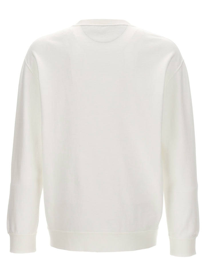 Logo Embroidery Sweatshirt White