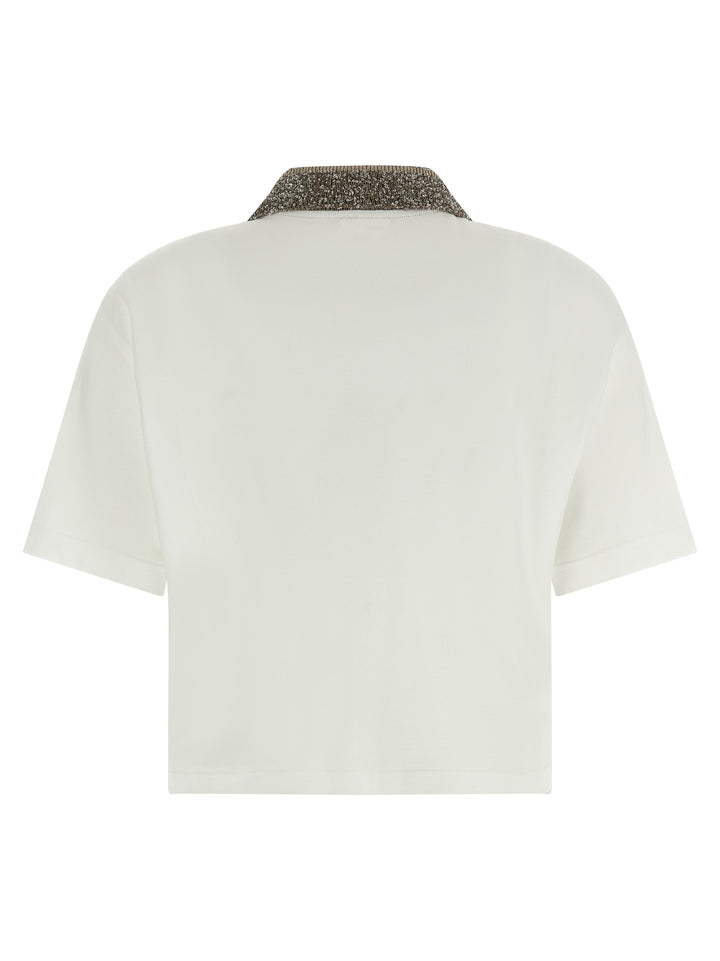Brunello Cucinelli Embroidery  Shirt Polo - White | dfcd303cf0a60ce906a8e48eb92e30af151ee6ff