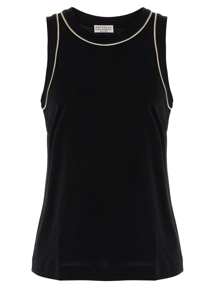 Tank Top Monile Tops Black