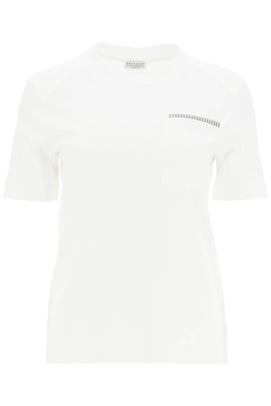 T Shirt Girocollo Con Monile