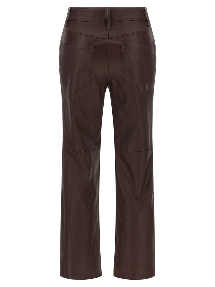 Brunello Cucinelli Square Cigarette Pants - Brown | becf1909a01bab0408bde2ce4bc22f01a9e15e0f