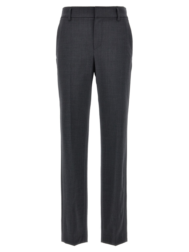 Wool Cigarette Pants Gray