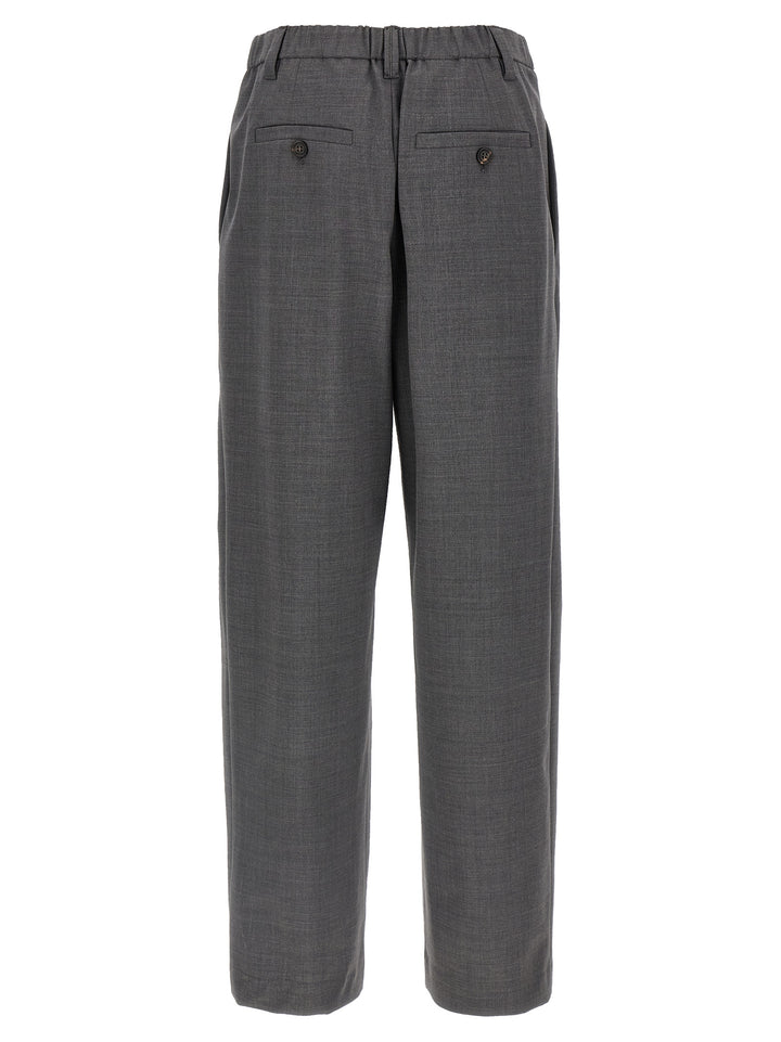 Brunello Cucinelli Sartorial Baggy Pants - Gray | 42a196f71b9aeb2fae7222236218cf477d84da2d