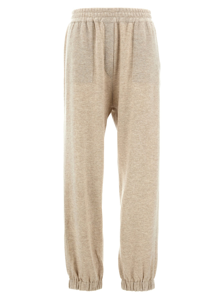 Cashmere Joggers Pants Beige