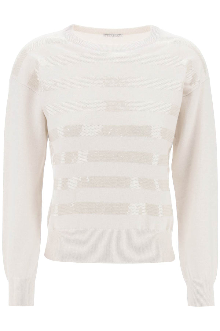 Pullover In Cashmere Dazzling Stripe