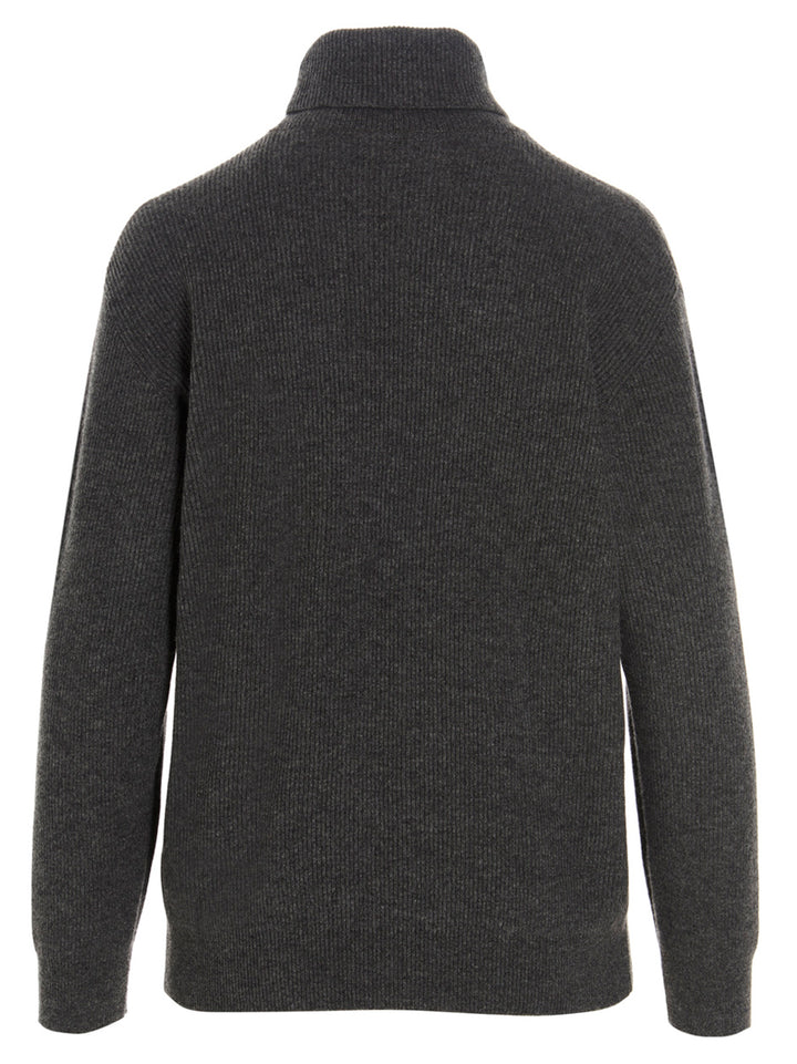 Monile Detail Sweater Sweater, Cardigans Gray