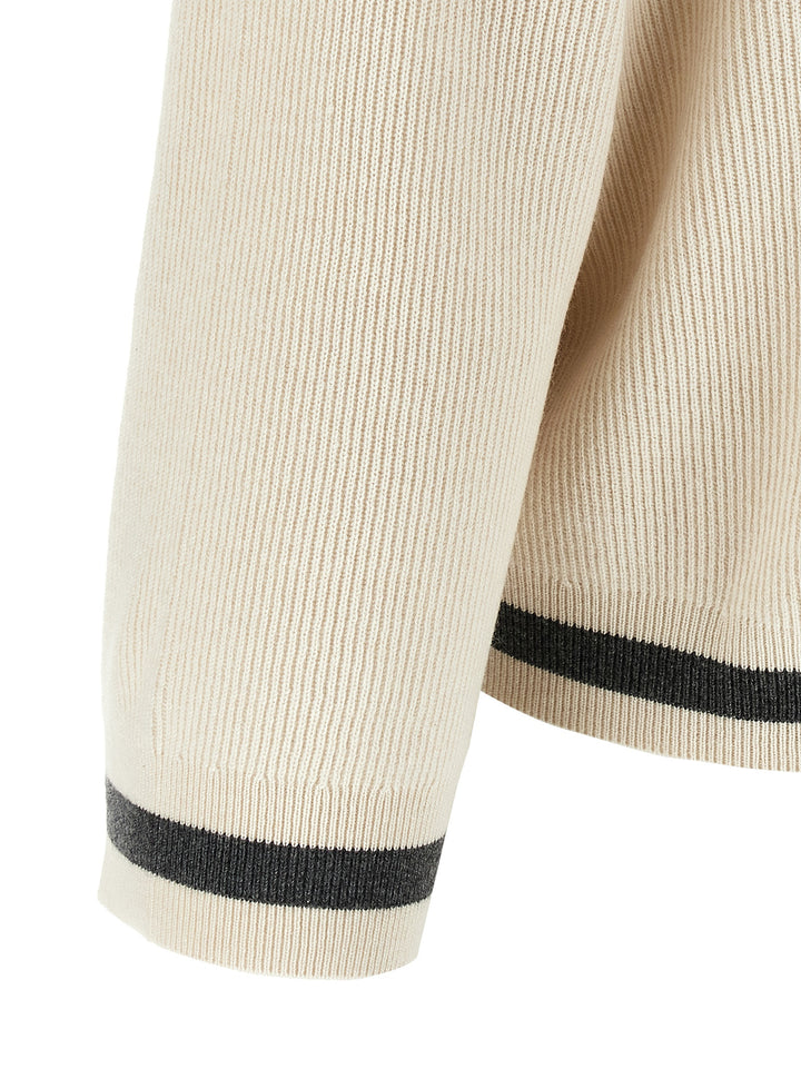 Ribbed Sweater Sweater, Cardigans Beige