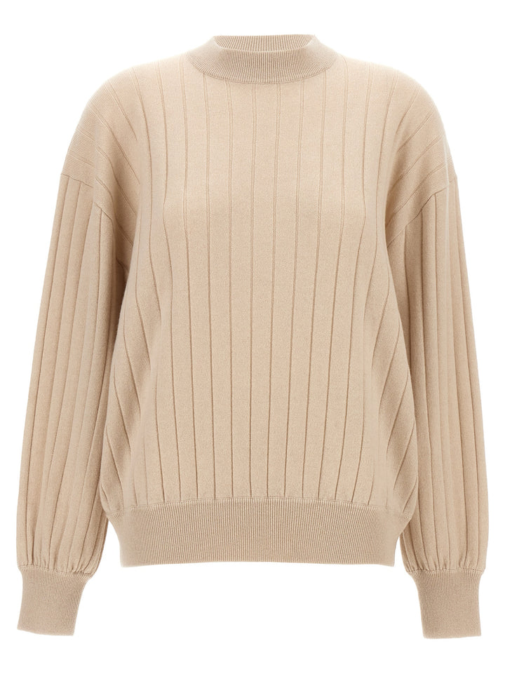 Ribbed Sweater Sweater, Cardigans Beige