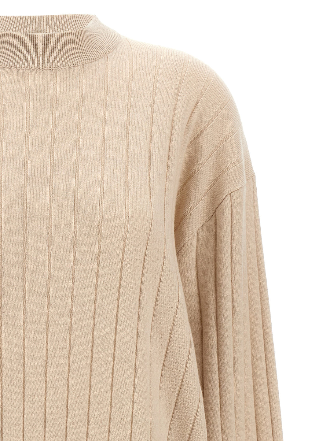 Ribbed Sweater Sweater, Cardigans Beige