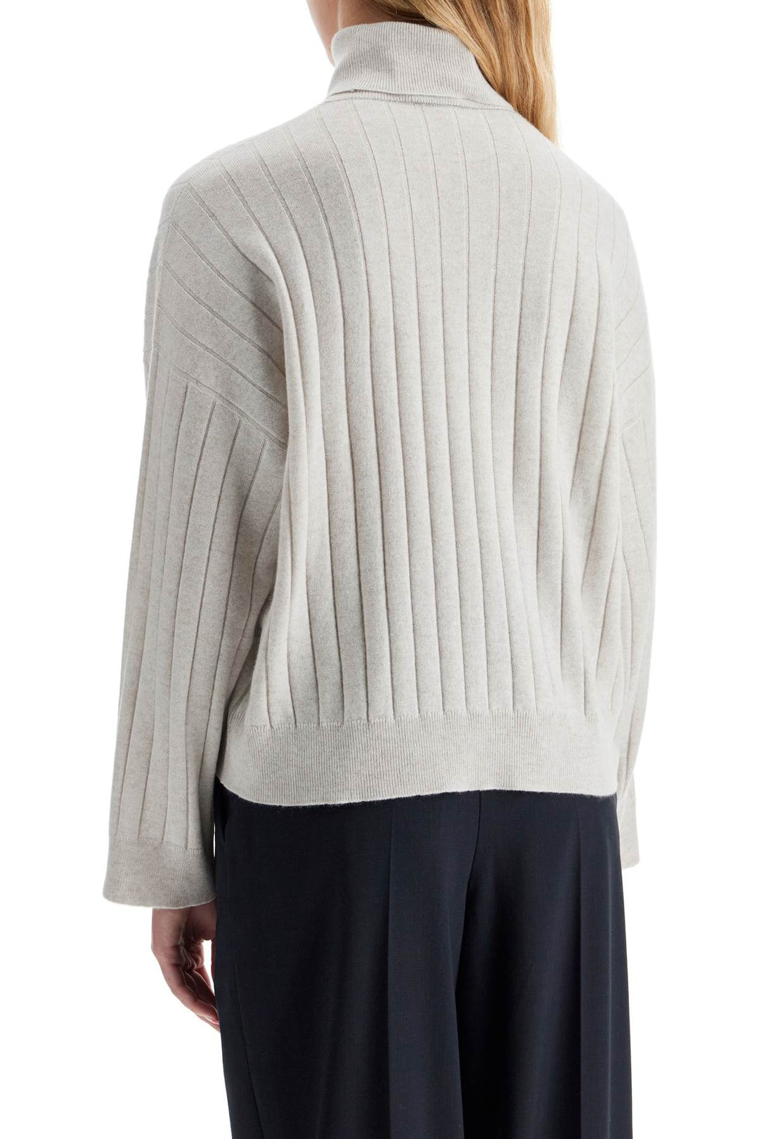 Pullover Collo Alto In Cashmere