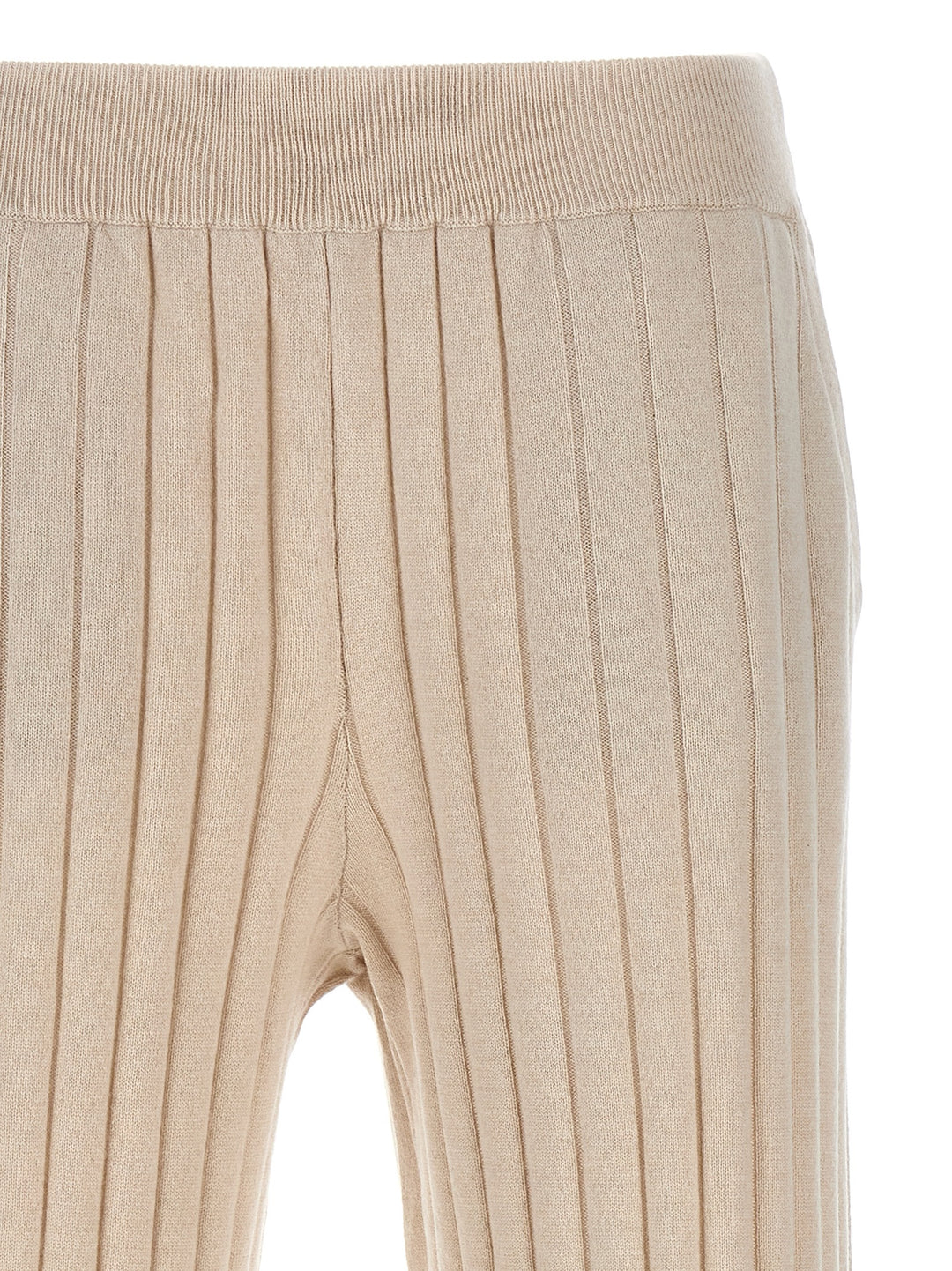 Ribbed Pants Beige