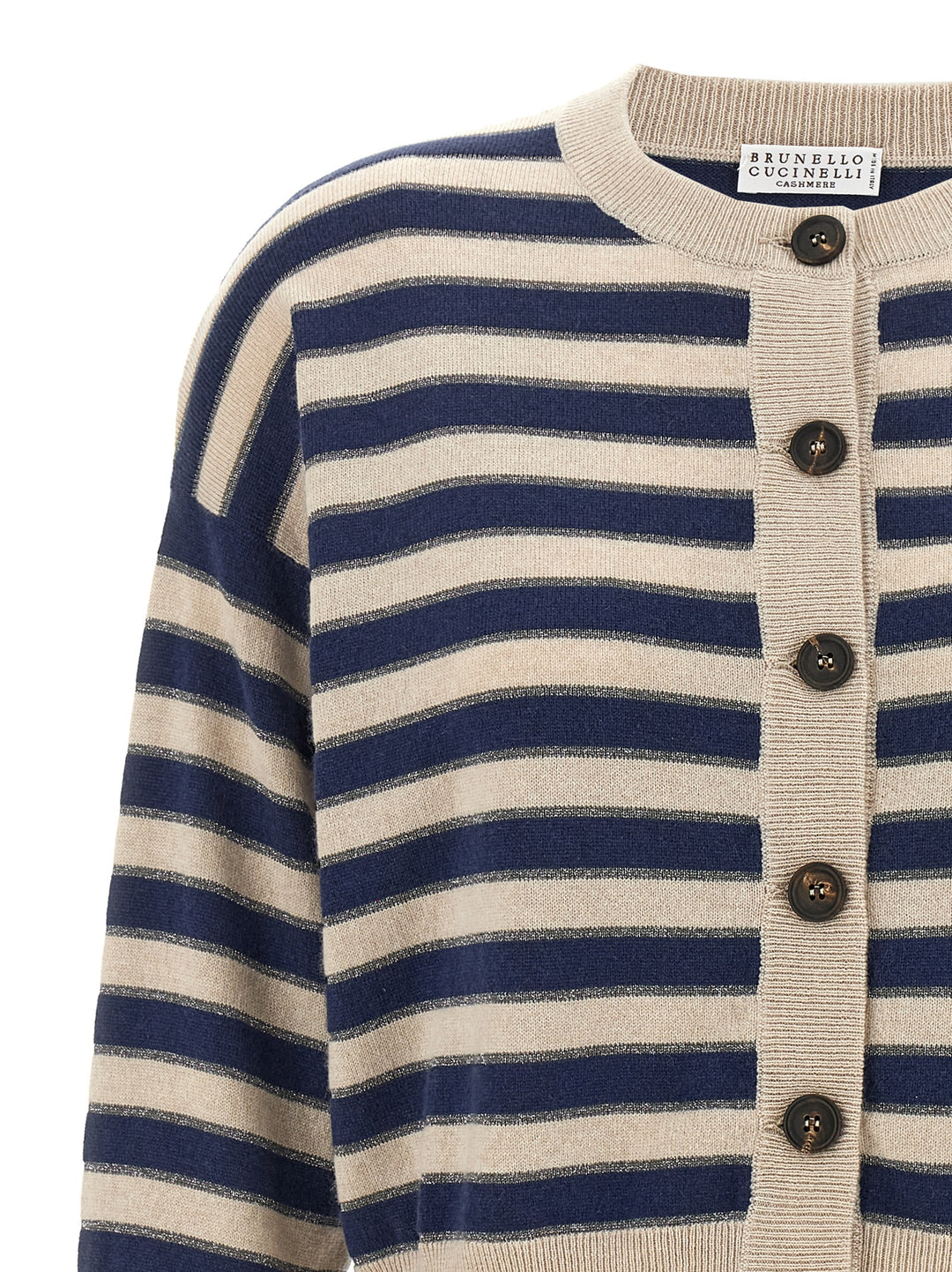 Brunello Cucinelli Sparkling Stripes Sweaters and Cardigans - Multicolor | 672424da292d383099693d352c7a1d82b8ce02d8
