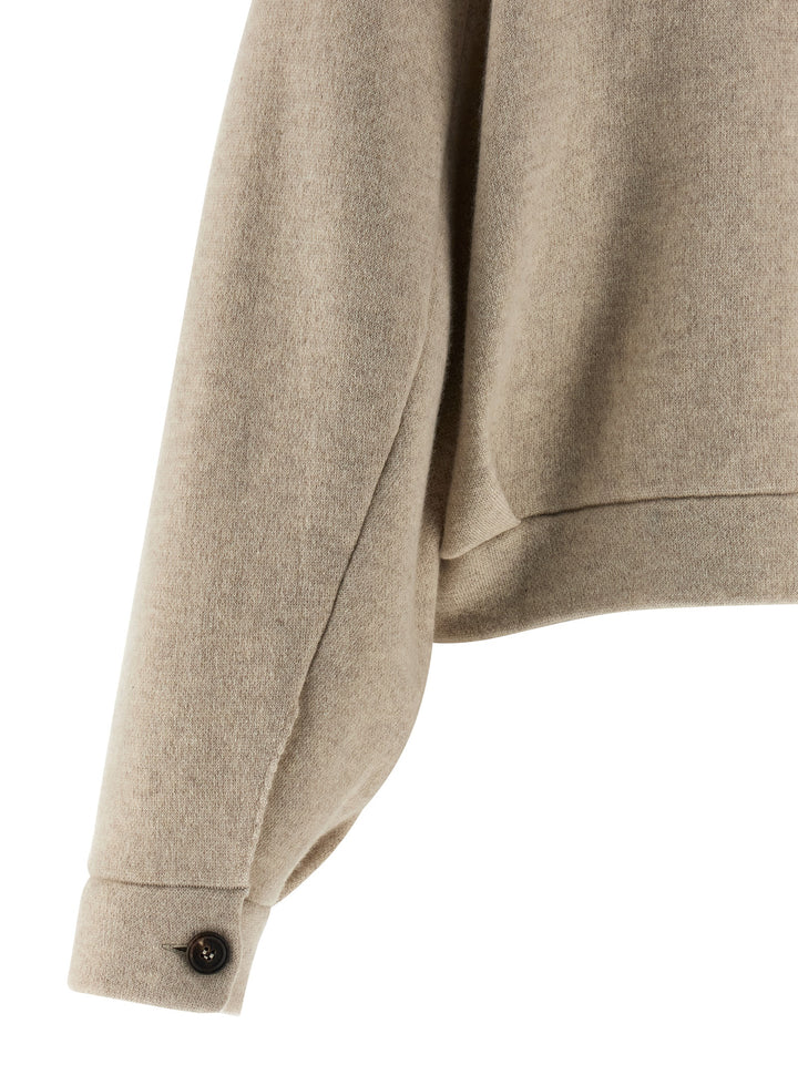 Brunello Cucinelli Shiny Detail Sweaters and Cardigans - Beige | 0d2524dd4568b34933bf4675f7b0448c7e188cc1