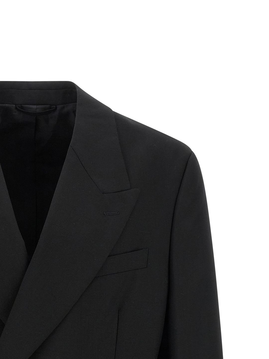 Mfpen Double-Breasted Blazer - Black | eadd1a0b502bea9a83e90eb24a19e4810f878436