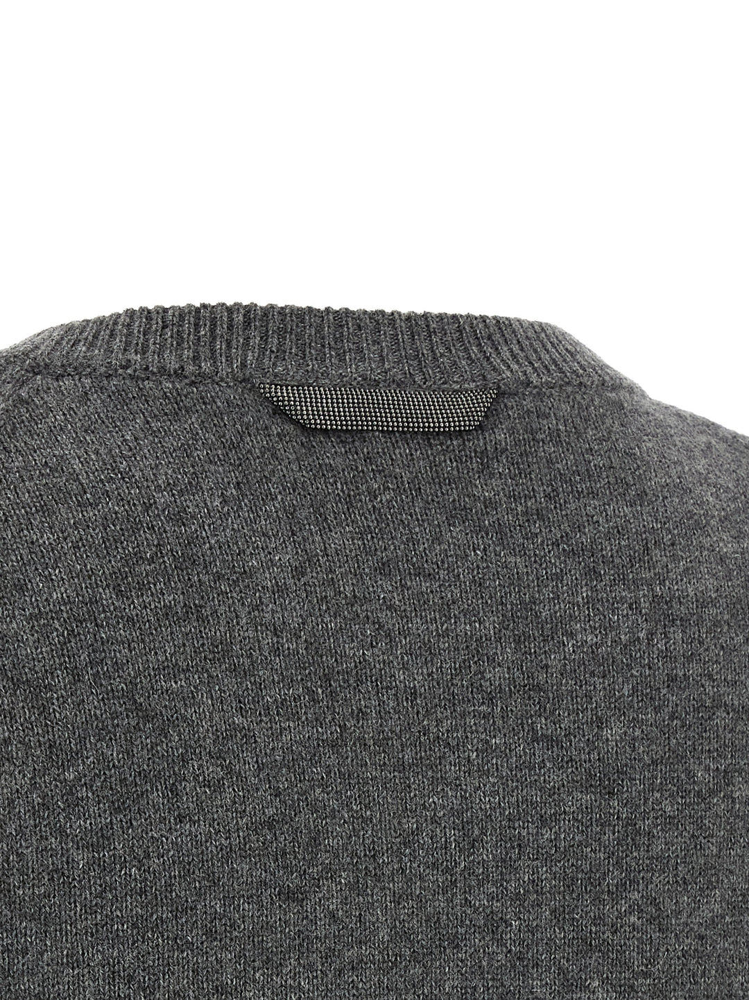 Brunello Cucinelli Monile Cashmere Sweater Sweaters and Cardigans - Gray | cbf78baec6c08df12319f1e7d0de5653770b25d3