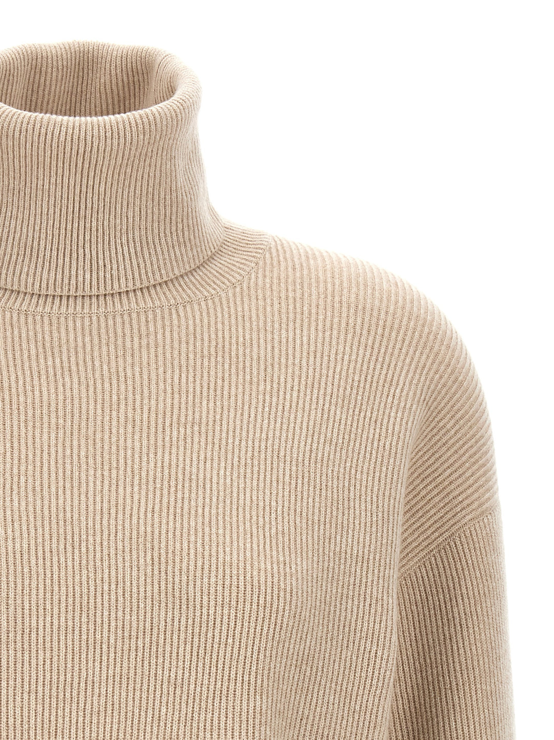 Ribbed Sweater Sweater, Cardigans Beige