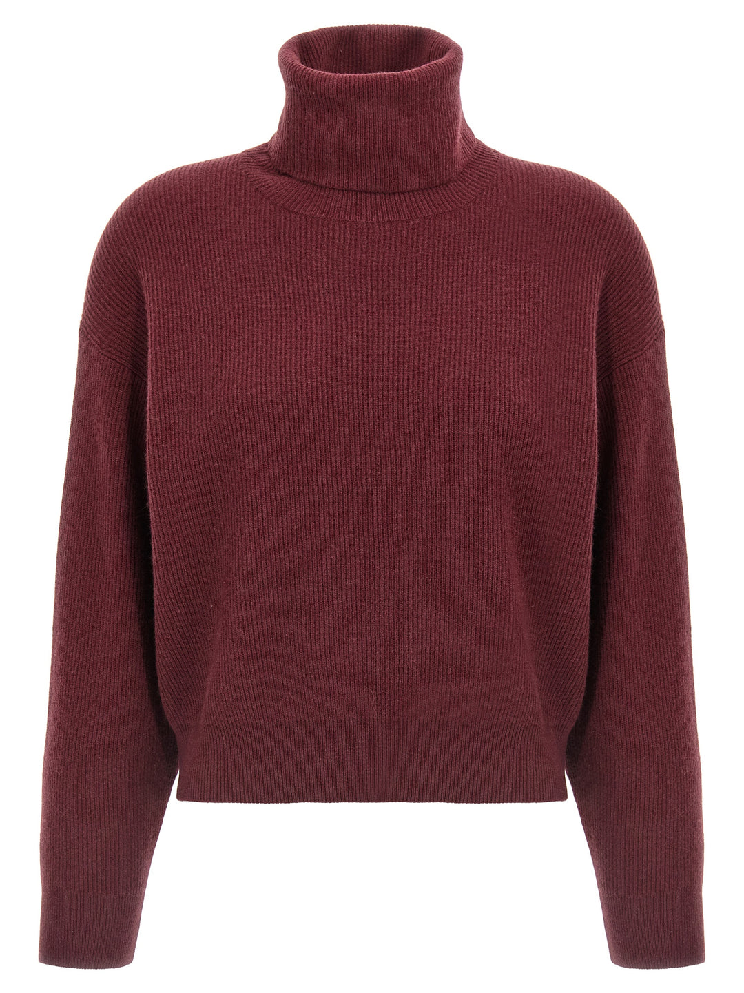 Brunello Cucinelli Ribbed Turtleneck Sweater Sweaters and Cardigans - Bordeaux | c828f128e92757ee2813c8ddbccc62c5c94e648a