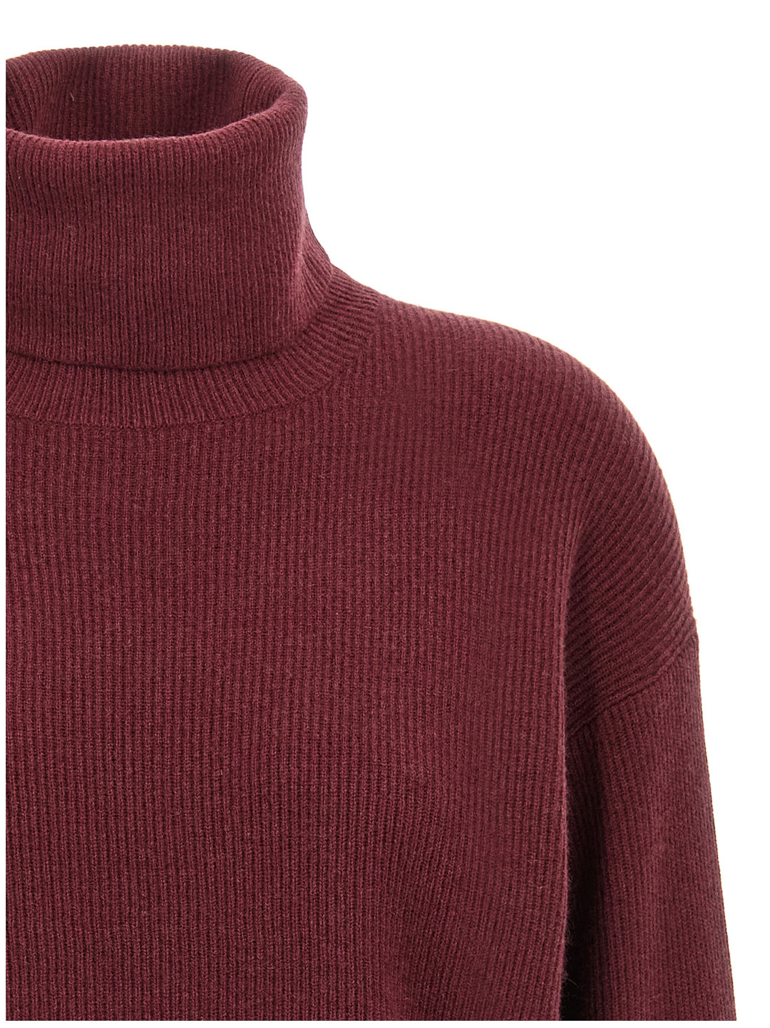 Brunello Cucinelli Ribbed Turtleneck Sweater Sweaters and Cardigans - Bordeaux | 4cca0220f658563a64f685d59736fc1d71bbbe7f