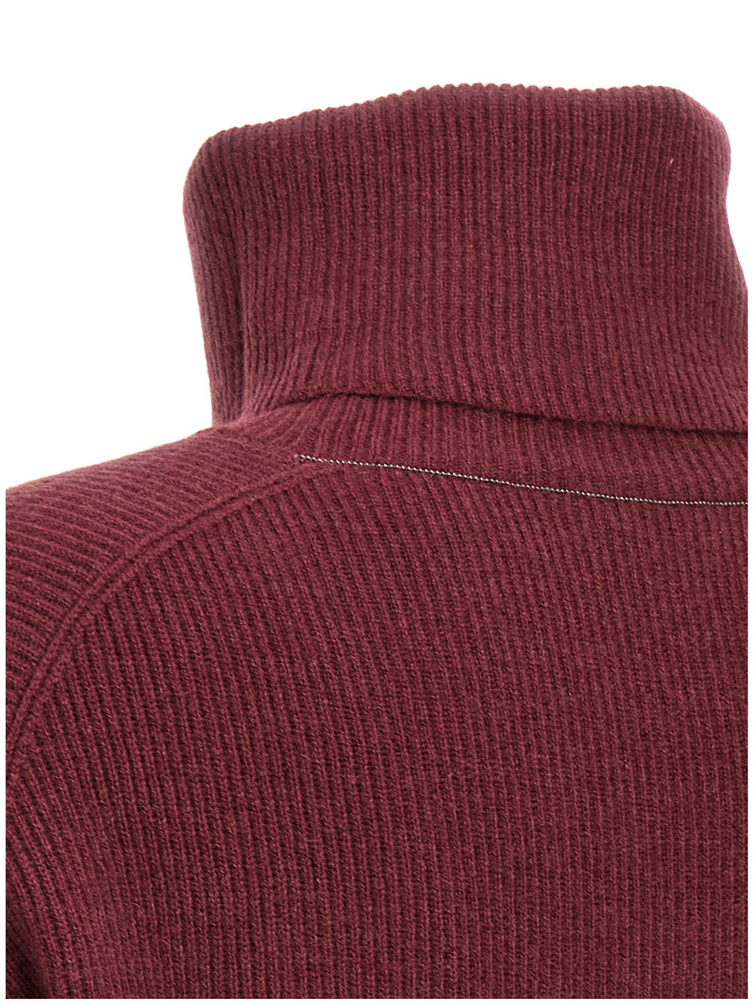 Brunello Cucinelli Ribbed Turtleneck Sweater Sweaters and Cardigans - Bordeaux | a63d40ab8068678a2e26172d4a184a786e170035