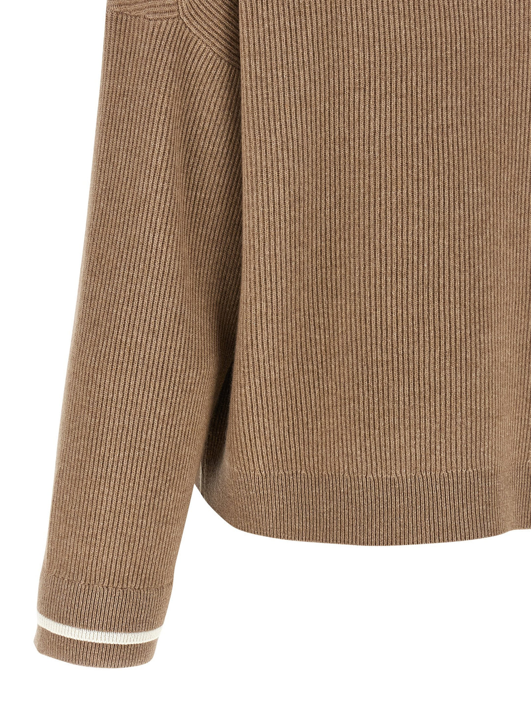 Brunello Cucinelli Double Layer Sweater Sweaters and Cardigans - Brown | 3336ac808fd27d1fef610ae7be2a5894e3330464